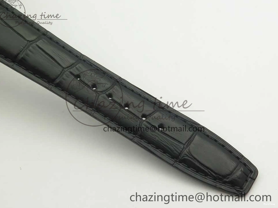 MIROTIME 0524 Sporty Portuguese Tourbillon IW5463 SS ZF Best Edition Black Dial on Black Leather Strap 7173